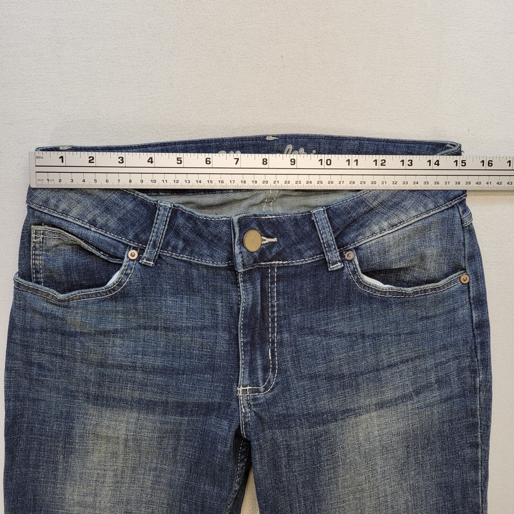Wrangler Jeans Womens 7 Blue Retro Straight Low Rise Western Cowboy Denim - Picture 10 of 12